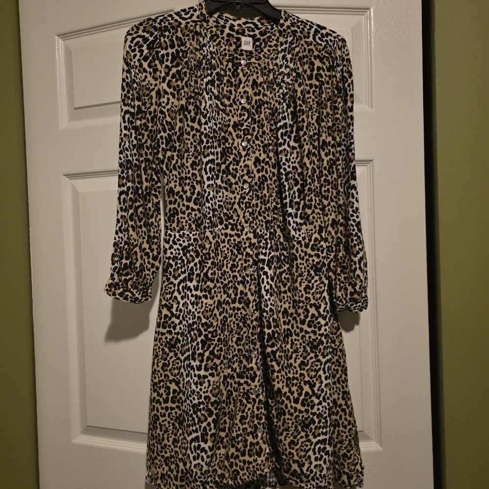 Gap Leopard Print Women's Dress - Picture 4 of 9